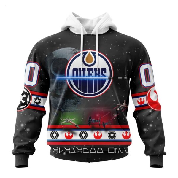 Customized NHL Edmonton Oilers Hoodie Special Star Wars Design Hoodie