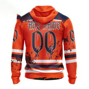 Customized NHL Edmonton Oilers Hoodie Specialized Design Jersey With Your Ribs For Halloween Hoodie 2