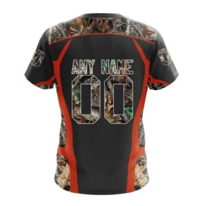 Customized NHL Edmonton Oilers T Shirt Special Camo Hunting Design T Shirt 2