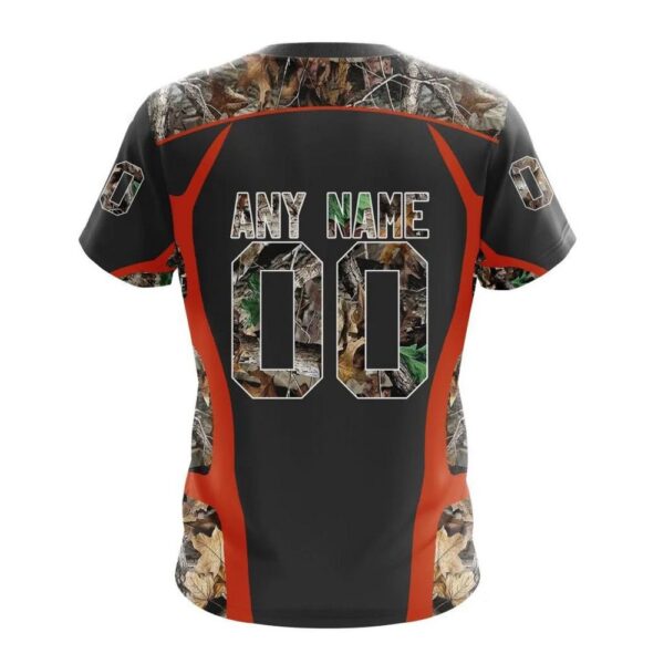 Customized NHL Edmonton Oilers T-Shirt Special Camo Hunting Design T-Shirt