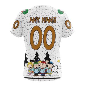 Customized NHL Edmonton Oilers T Shirt Special Peanuts Design T Shirt 2