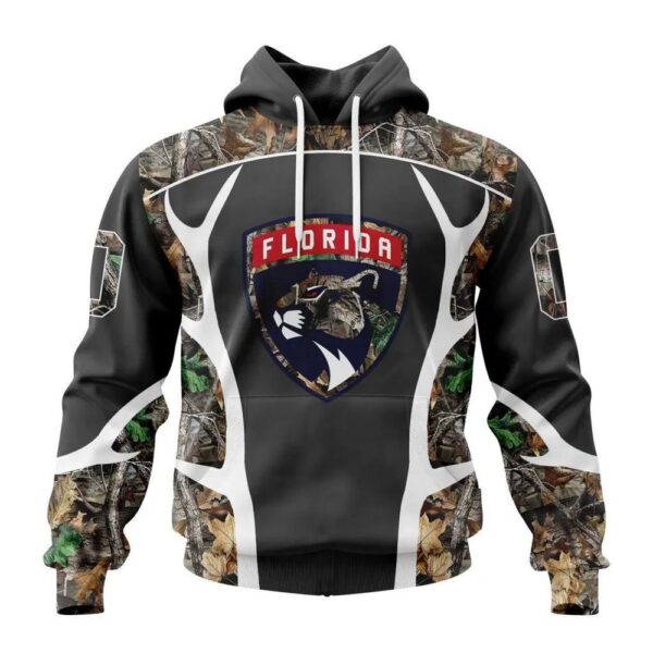 Customized NHL Florida Panthers Hoodie Special Camo Hunting Design Hoodie