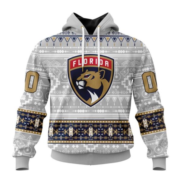 Customized NHL Florida Panthers Hoodie Special Native Design Hoodie