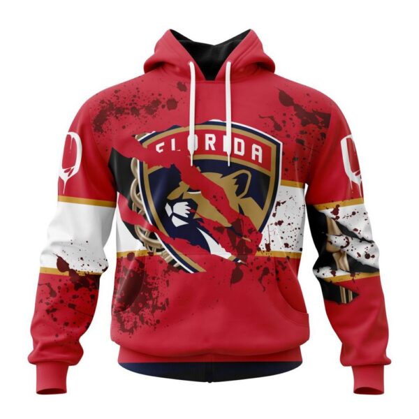 Customized NHL Florida Panthers Hoodie Specialized Design Jersey With Your Ribs For Halloween Hoodie