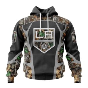 Customized NHL Los Angeles Kings Hoodie Special Camo Hunting Design Hoodie 1