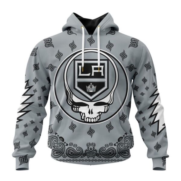 Customized NHL Los Angeles Kings Hoodie Special Grateful Dead Design Hoodie