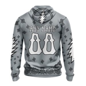 Customized NHL Los Angeles Kings Hoodie Special Grateful Dead Design Hoodie 2