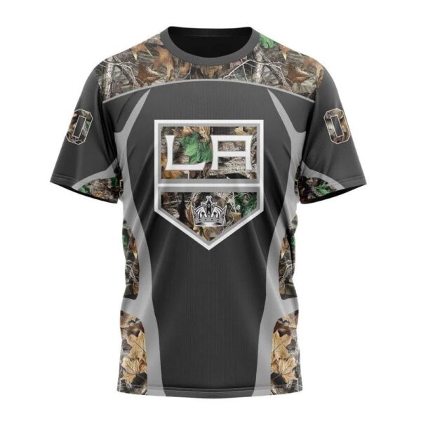 Customized NHL Los Angeles Kings T-Shirt Special Camo Hunting Design T-Shirt