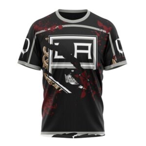 Customized NHL Los Angeles Kings T Shirt Specialized Design Jersey With Your Ribs For Halloween T Shirt 1