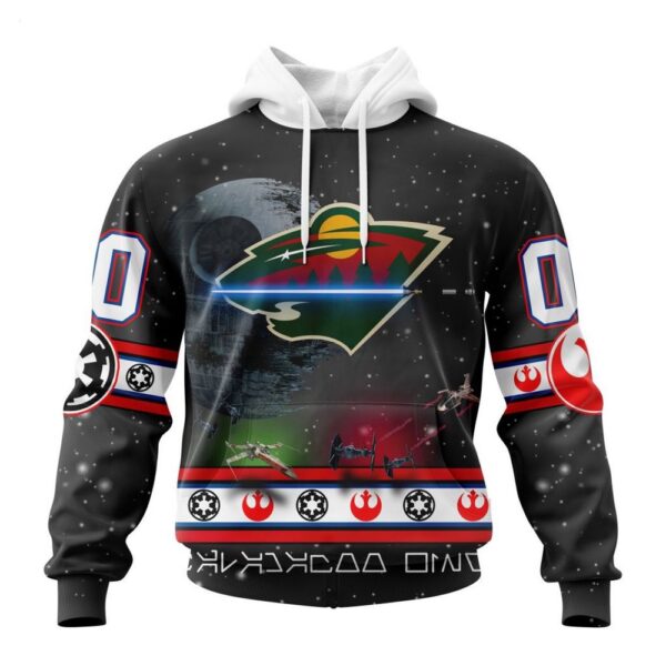 Customized NHL Minnesota Wild Hoodie Special Star Wars Design Hoodie