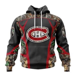 Customized NHL Montreal Canadiens Hoodie Special Camo Hunting Design Hoodie 1