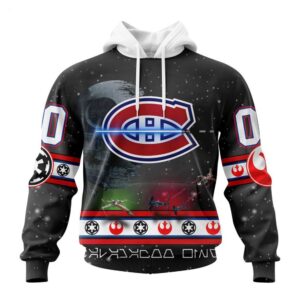 Customized NHL Montreal Canadiens Hoodie Special Star Wars Design Hoodie 1