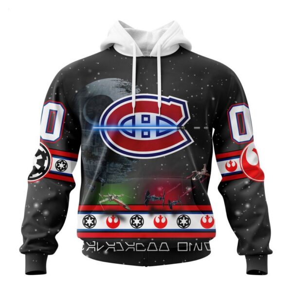 Customized NHL Montreal Canadiens Hoodie Special Star Wars Design Hoodie