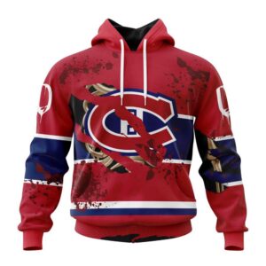 Customized NHL Montreal Canadiens Hoodie Specialized Design Jersey With Your Ribs For Halloween Hoodie 1