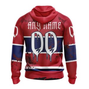 Customized NHL Montreal Canadiens Hoodie Specialized Design Jersey With Your Ribs For Halloween Hoodie 2