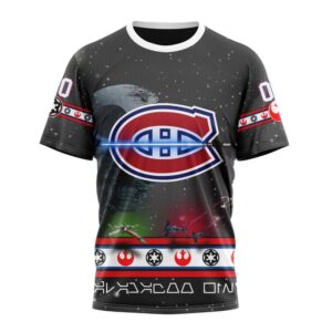 Customized NHL Montreal Canadiens T Shirt Special Star Wars Design T Shirt 1