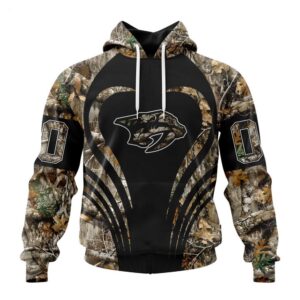 Customized NHL Nashville Predators Hoodie Special Camo Hunting Hoodie 1