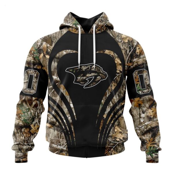 Customized NHL Nashville Predators Hoodie Special Camo Hunting Hoodie