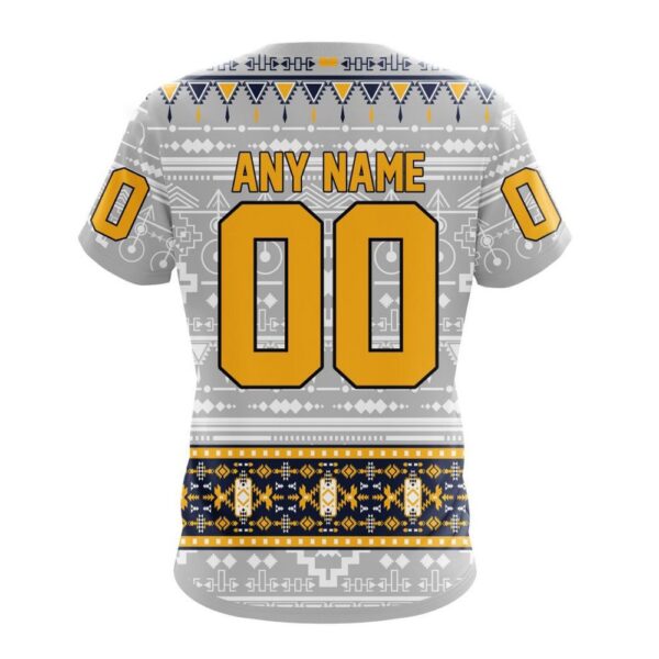 Customized NHL Nashville Predators T-Shirt Special Native Design T-Shirt