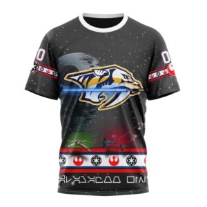 Customized NHL Nashville Predators T Shirt Special Star Wars Design T Shirt 1