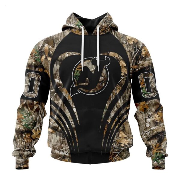 Customized NHL New Jersey Devils Hoodie Special Camo Hunting Hoodie