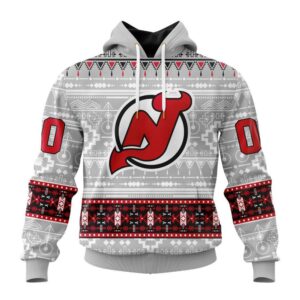 Customized NHL New Jersey Devils Hoodie Special Native Design Hoodie 1