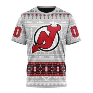 Customized NHL New Jersey Devils T Shirt Special Native Design T Shirt 1