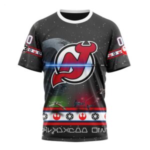 Customized NHL New Jersey Devils T Shirt Special Star Wars Design T Shirt 1