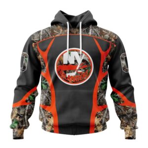 Customized NHL New York Islanders Hoodie Special Camo Hunting Design Hoodie 1