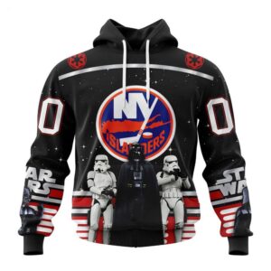 Customized NHL New York Islanders Hoodie Special Star Wars Design May The 4th Be With You Hoodie 1