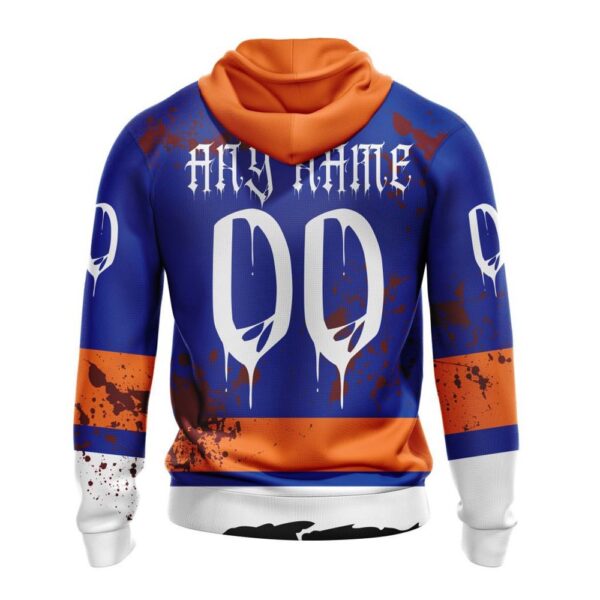 Customized NHL New York Islanders Hoodie Specialized Design Jersey With Your Ribs For Halloween Hoodie