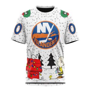 Customized NHL New York Islanders T Shirt Special Peanuts Design T Shirt 1