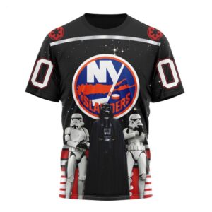 Customized NHL New York Islanders T Shirt Special Star Wars Design May The 4th Be With You T Shirt 1