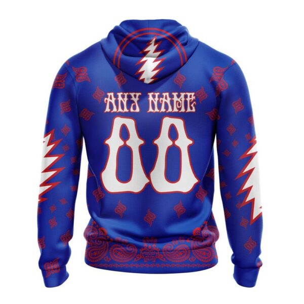 Customized NHL New York Rangers Hoodie Special Grateful Dead Design Hoodie