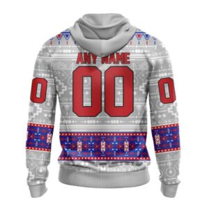 Customized NHL New York Rangers Hoodie Special Native Design Hoodie 2