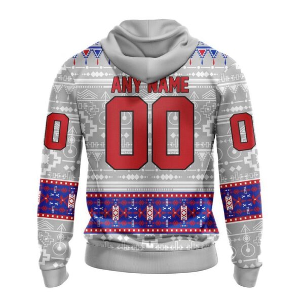 Customized NHL New York Rangers Hoodie Special Native Design Hoodie