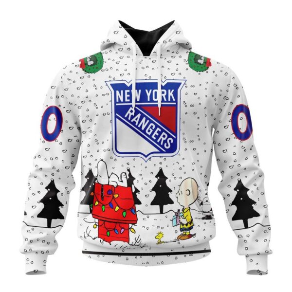 Customized NHL New York Rangers Hoodie Special Peanuts Design Hoodie