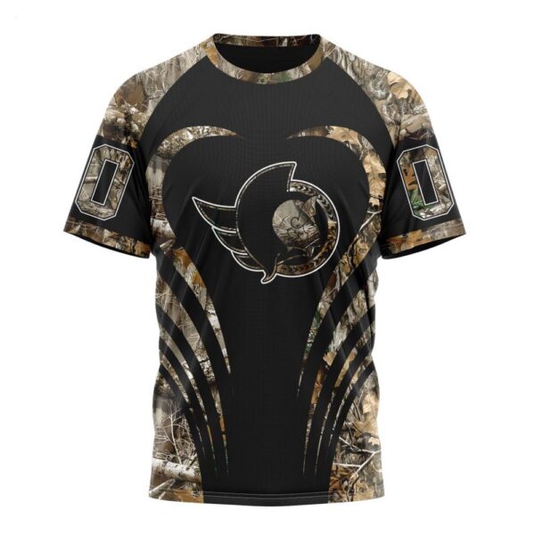 Customized NHL Ottawa Senators T-Shirt Special Camo Hunting T-Shirt