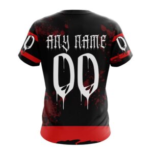 Customized NHL Ottawa Senators T Shirt Specialized Design Jersey With Your Ribs For Halloween T Shirt 2