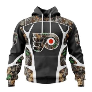 Customized NHL Philadelphia Flyers Hoodie Special Camo Hunting Design Hoodie 1