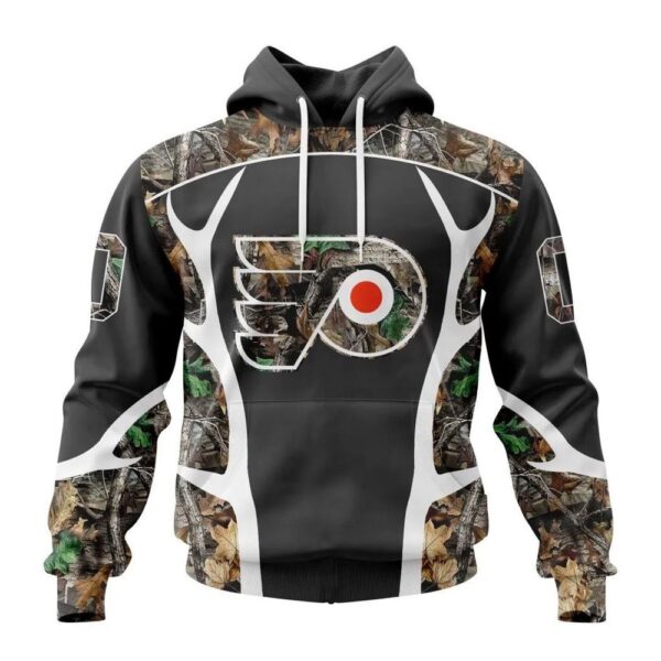 Customized NHL Philadelphia Flyers Hoodie Special Camo Hunting Design Hoodie