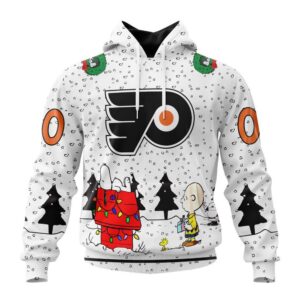 Customized NHL Philadelphia Flyers Hoodie Special Peanuts Design Hoodie 1