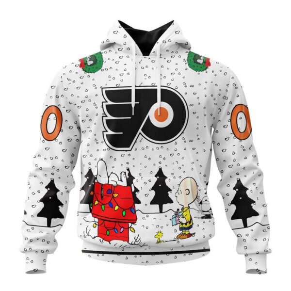 Customized NHL Philadelphia Flyers Hoodie Special Peanuts Design Hoodie