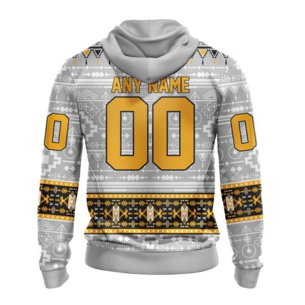 Customized NHL Pittsburgh Penguins Hoodie Special Native Design Hoodie