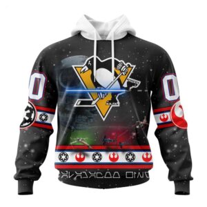 Customized NHL Pittsburgh Penguins Hoodie Special Star Wars Design Hoodie 1