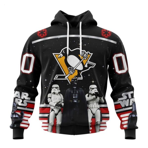 Customized NHL Pittsburgh Penguins Hoodie Special Star Wars Design May The 4th Be With You Hoodie