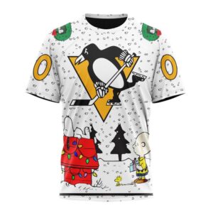 Customized NHL Pittsburgh Penguins T Shirt Special Peanuts Design T Shirt 1