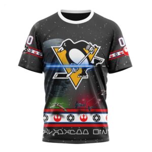 Customized NHL Pittsburgh Penguins T Shirt Special Star Wars Design T Shirt 1