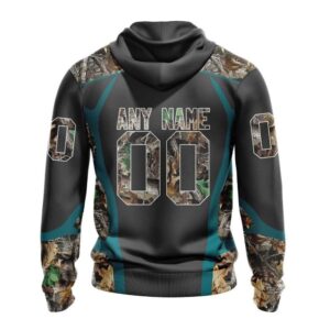 Customized NHL San Jose Sharks Hoodie Special Camo Hunting Design Hoodie 2