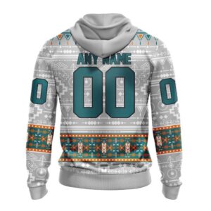 Customized NHL San Jose Sharks Hoodie Special Native Design Hoodie 2